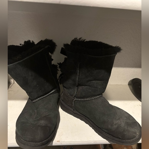 UGG Black Suede Boots - Picture 1 of 4